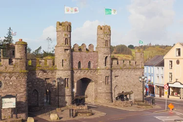 Macroom, West Cork, Irland. Das Schloss